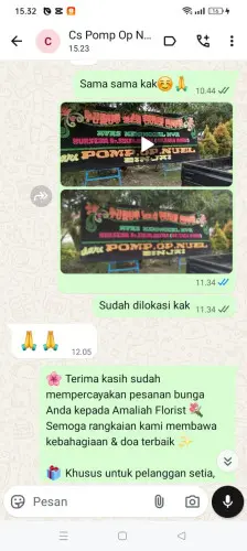 Testimonial Papan Bunga ciputat elok